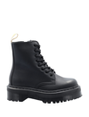 Dr. Martens' Black Vegan Jadon Ii Mono Boots In Black