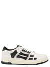 Amiri 'skel Top Low' White And Black Sneaker With Logo Patch On The Tongue And Contrasting Details On The In Black&white 
