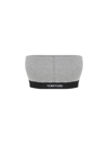 Tom Ford Signature Jersey-modal Bandeau Top In Grey Melange