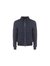 Moorer Padded Zip-up Jacket In Dark Blu