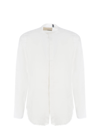 Costumein Texan Shirt In Linen In White