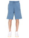 Carhartt Logo Shorts In Blu