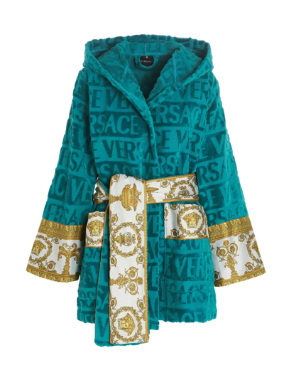 Versace Robe In Blue