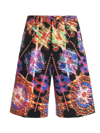 Dolce & Gabbana Bermuda With Luminary Print In Multicolor