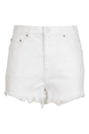 Haikure White Cotton Denim Beverly Shorts In Px Bianco
