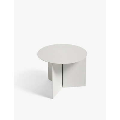 Hay Slit Powder-coated Side Table 35.5cm X 45cm In White