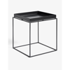Hay Cube Powder-coated Steel Tray Table 40cm X 40cm In Black