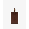 GLOBE-TROTTER GLOBE-TROTTER X GOLF LE FLEUR GRAPHIC-EMBOSSED LEATHER LUGGAGE TAG