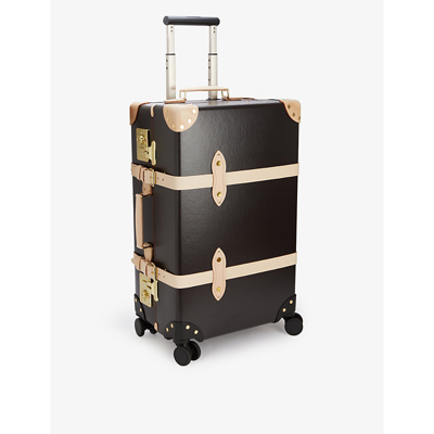 Globe-trotter Centenary Vulcanised-fibreboard Medium Travel Suitcase 67cm In Brown/natural
