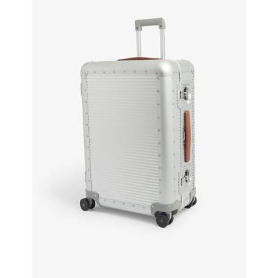 Fpm - Fabbrica Pelletterie Milano Bank Spinner 68 Aluminium Suitcase In Moonlight Silver