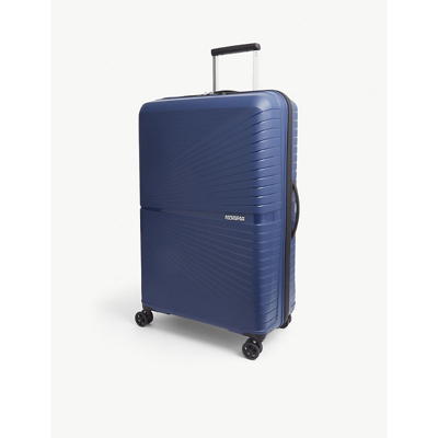 American Tourister Airconic Four-wheel Shell Suitcase 77cm In Midnight Navy