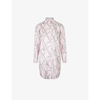 ZADIG & VOLTAIRE RAISS CHAIN-PRINT SILK-TWILL SHIRT