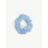 Hunza G Crinkled Nylon Scrunchie In Sky Blue