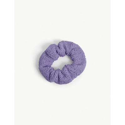 Hunza G Nile Crinkled Nylon Scrunchie In Lilac