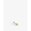 MARIA TASH THREE BALL TRINITY 14CT YELLOW-GOLD STUD EARRING,48725652