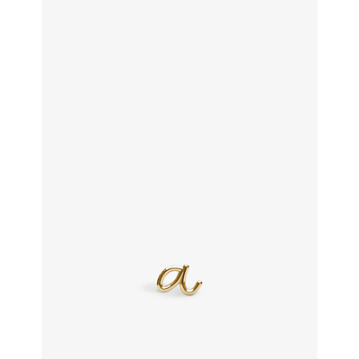 The Alkemistry Love Letter Z Initial 18ct Yellow-gold Single Stud Earring In 18ct Yellow Gold