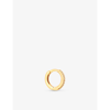 Astrid & Miyu Crystal 18ct Yellow Gold-plated Recycled Sterling Silver And Cubic Zirconia Hoop Earring In Gold