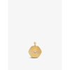 Monica Vinader Disco 18ct Recycled Yellow Gold-plated Vermeil Sterling Silver And Xx0.05ct Diamond Pendant In Gold