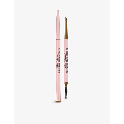 Too Faced Superfine Brow Detailer Eyebrow Pencil 0.8g In Medium Brown