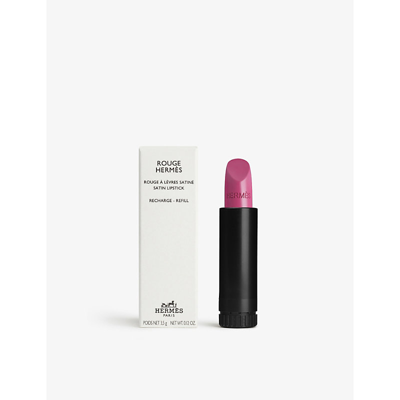 Hermes 50 Rose Zinzolin Rouge Satin Lipstick Refill 3.5g