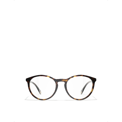 Pre-owned Chanel Womens Brown Trouseros Eyeglasses