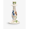 ANNA + NINA FLOWER PARADE PAINTED CERAMIC CANDLEHOLDER