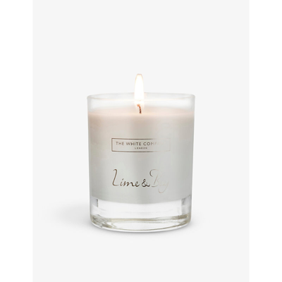 The White Company None/clear Lime & Bay Scented Candle 140g