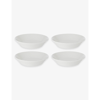 Royal Doulton 1815 Pure Set Of Four Porcelain Pasta Bowls 23cm