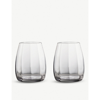 Waterford Optic Elegance Crystal Tumblers Set Of Two