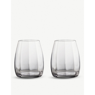 Waterford Optic Elegance Crystal Tumblers Set Of Two