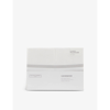 The White Company Vendish Classic Cotton Pillowcase In White/silver