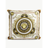 Versace Z7010 White Gold Velluto Cotton Cushion 90cm X 90cm 1 Size In Z7010 White Gold