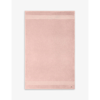 Lacoste Rose Le Croco Logo-embroidered Organic Cotton Bath Sheet 100cm X 150cm Bath Sheet In Rose