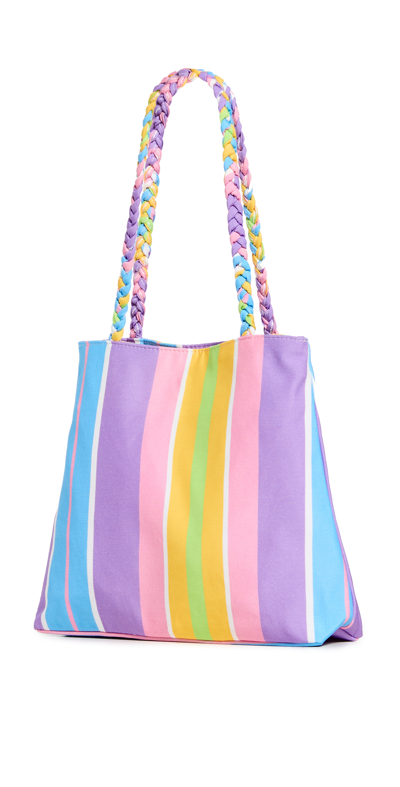 Olivia Rubin Laurie Bag In Bright Candy Stripe