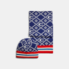 COACH OUTLET MEN'S JACQUARD HAT AND SCARF SET
