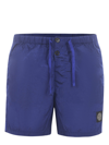 STONE ISLAND STONE ISLAND LOGO PATCH DRAWSTRING SWIM SHORTS