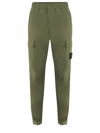 STONE ISLAND STONE ISLAND LOGO PATCH STRAIGHT LEG TROUSERS