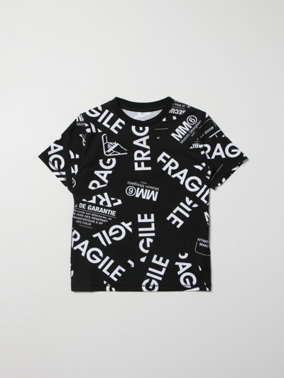 Mm6 Maison Margiela Kids' T恤  儿童 颜色 黑色 In Black