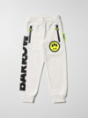 Barrow Kids' Jogging Pants With Logo Print In White