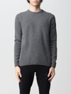 Paul & Shark Logo-patch Crew-neck Jumper In Grey