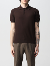 Malo Fine-knit Cotton Polo Shirt In Dark