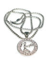 Jean Claude Dell Arte Stainless Steel Zodiac Necklace In Virgo