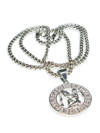 Jean Claude Dell Arte Stainless Steel Zodiac Necklace In Aquarius