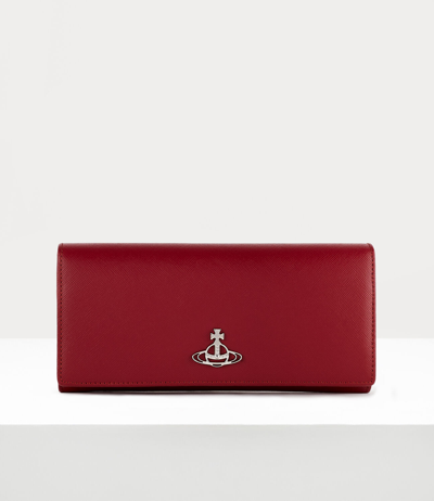 Vivienne Westwood Debbie Long Card Holder In Red