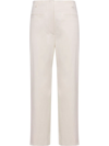 Proenza Schouler Mid-rise Bootcut Trousers In White
