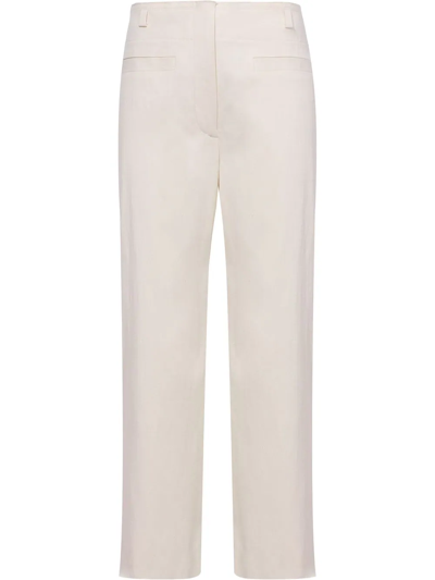 Proenza Schouler Mid-rise Bootcut Trousers In White