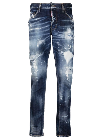 Dsquared2 Distressed-effect Jeans In Blue