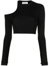 MONSE LONGSLEEVED CUT-OUT CROPPED TOP