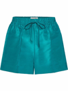 Valentino Short In Faille In Green