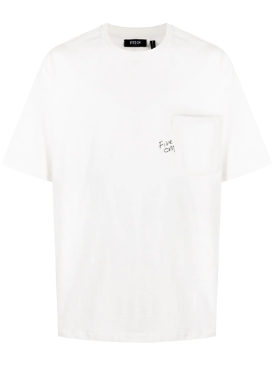 Five Cm Logo-print Short-sleeved T-shirt In White